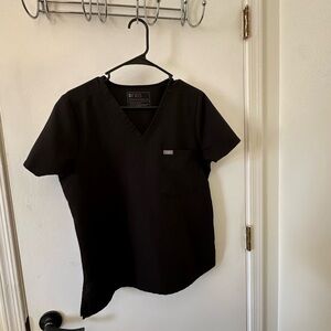 FIGS Black Scrub Top